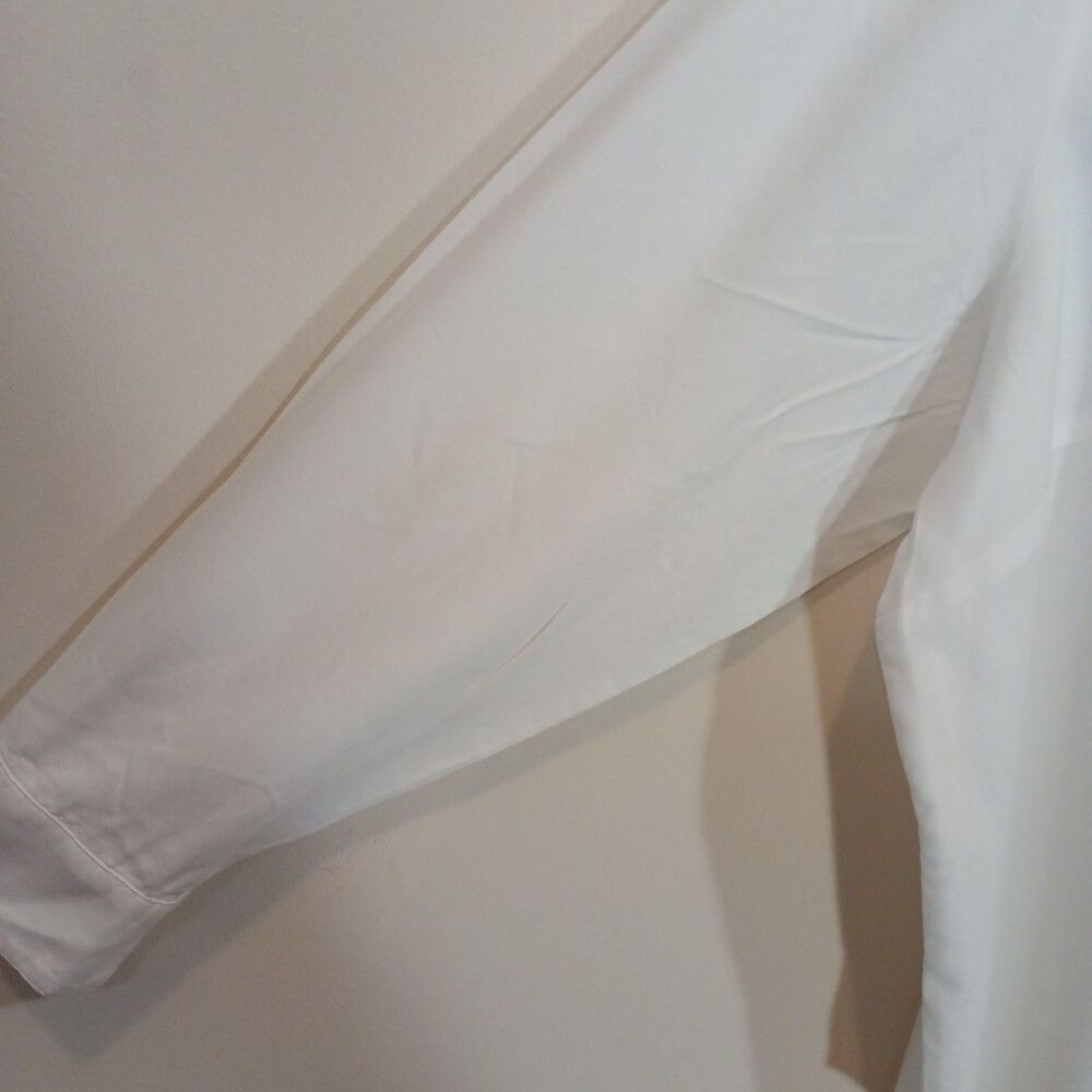 Court & Rowe Ivory Long Sleeve Button-Up Shirt Cotton Modal Size 3X - Picture 6 of 10